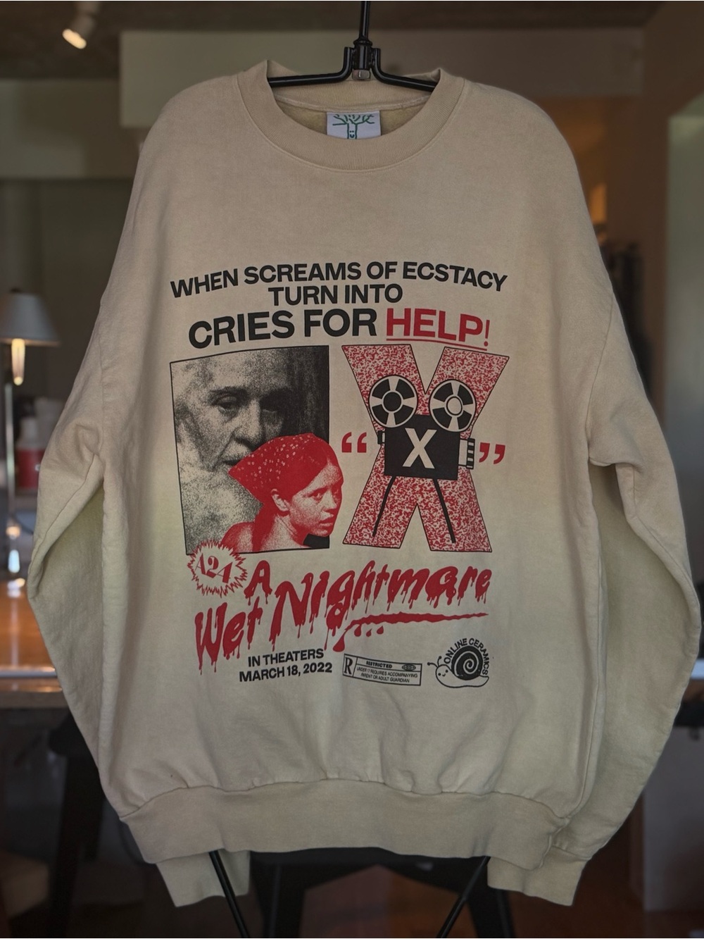 A24 x Online Ceramics X Movie Sweatshirt L